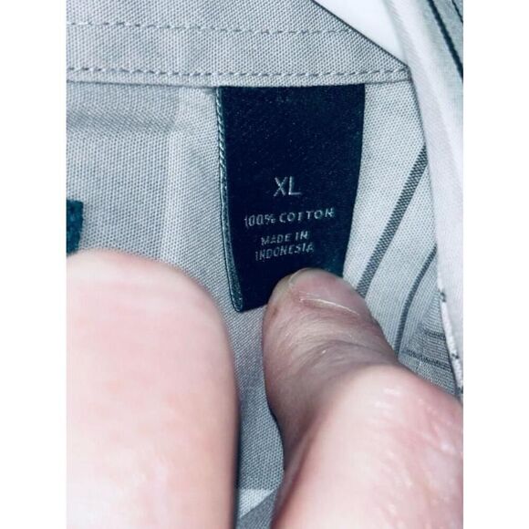 Perry Ellis Men’s XL Slim Fit Classic Button Down Long Sleeve Plaid Casual Shirt - Picture 7 of 9